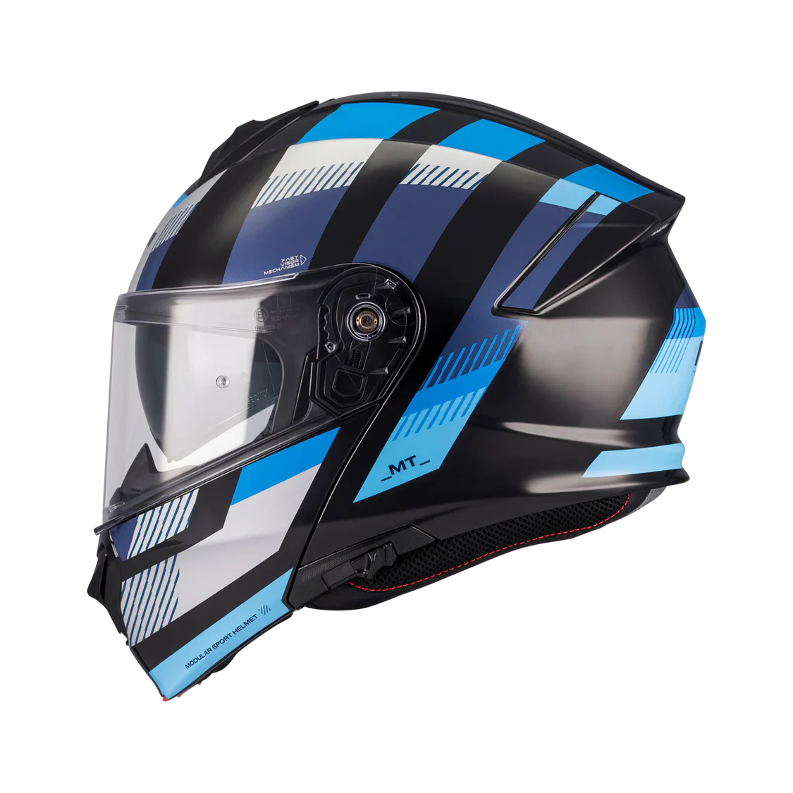 MT GENESIS SV STROKE B7 CASCO MODULARE DE MOTO BRILLO