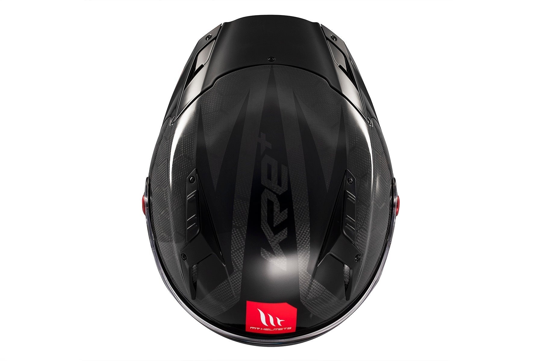 MT KRE + S Solid A11 de carbono brillante Casco integral para moto - CASCO