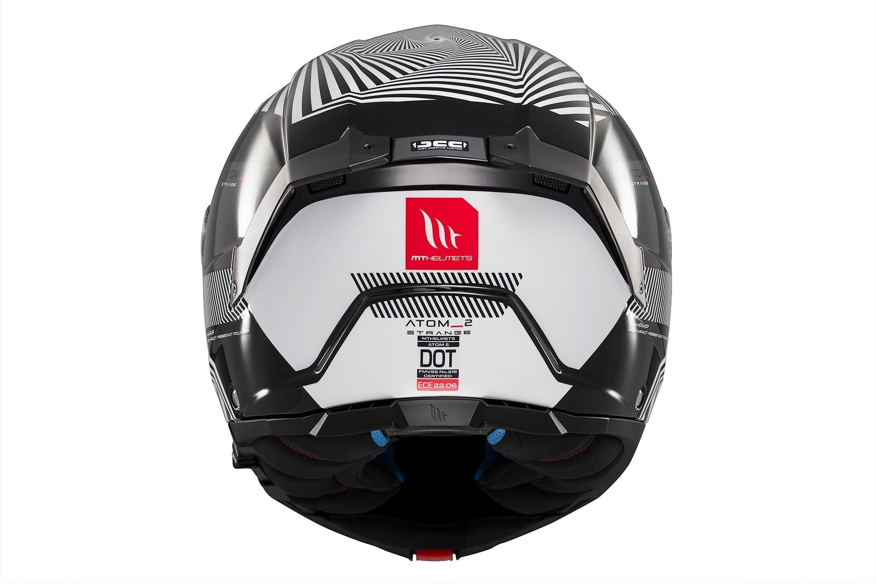 MT Atom 2 Strange B2 con parte delantera abatible   brillante Casco de motocicleta