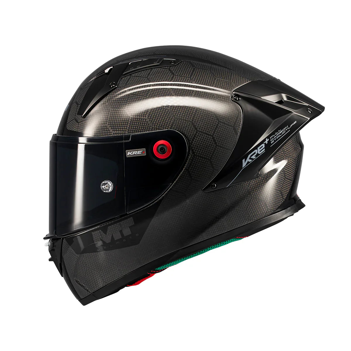 MT KRE Plus S Carbon Pure A1 CASCO INTEGRAL DE MOTO Brillo