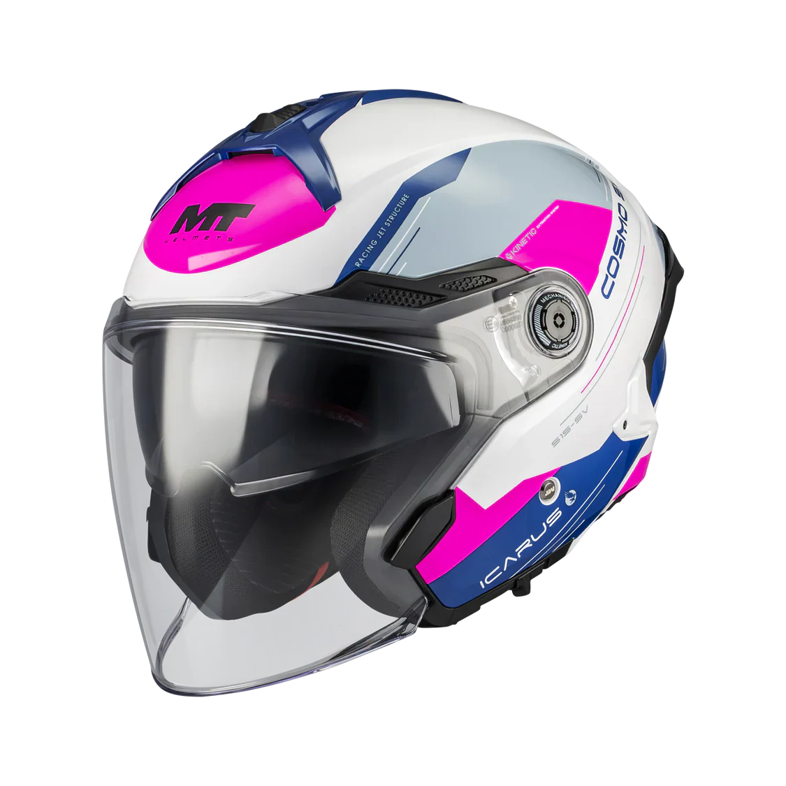 MT COSMO SV ICARUS A8 CASCO ABERTO DE MOTO BRILLO