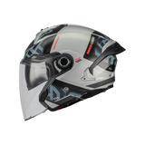 MT COSMO SV ARROW C2 CASCO ABERTO DE MOTO MATE BRILLO