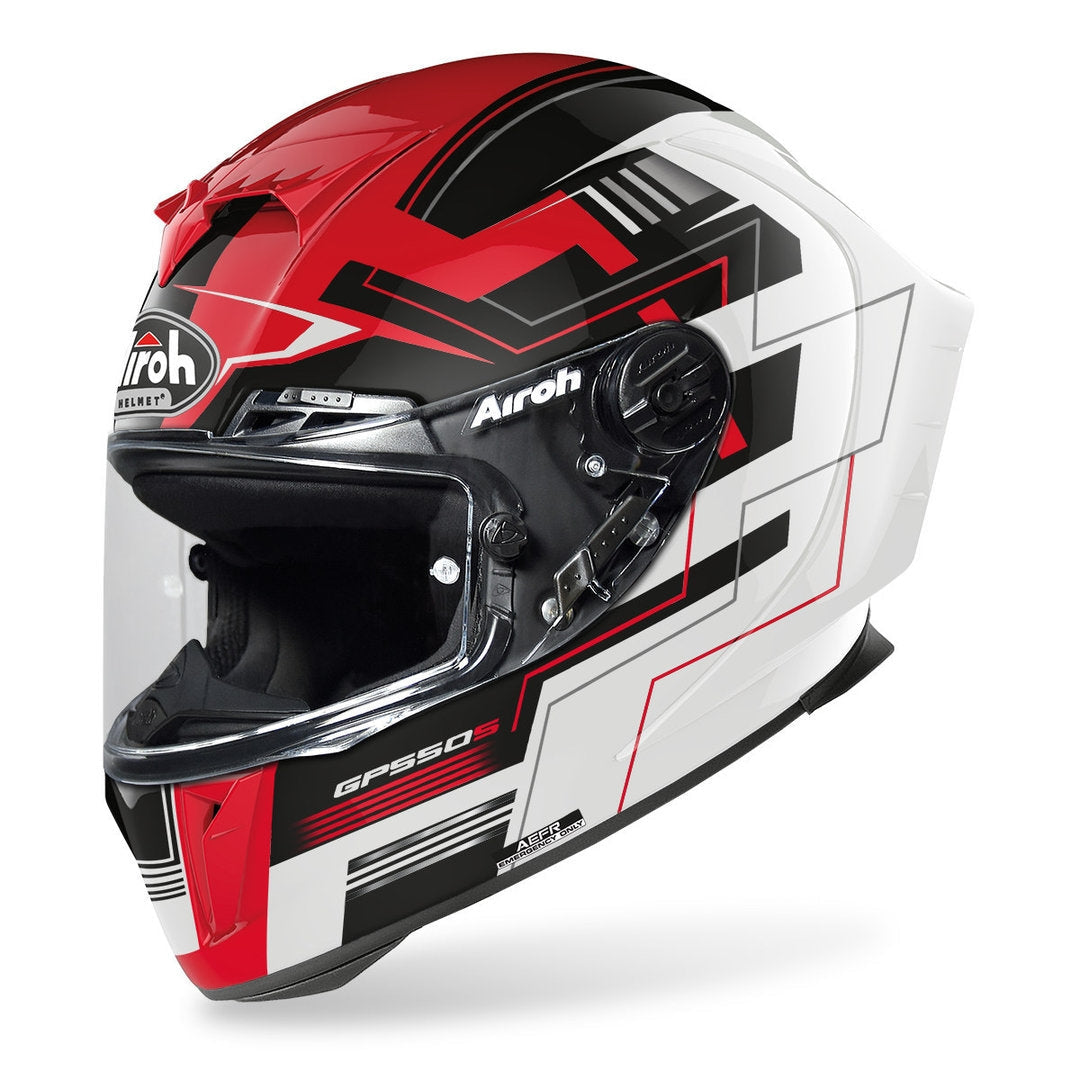 AIROH - CASCOS GP550 S CHALLENGE RED GLOSS - SECURTEX MOTOR S.L (t/a MaximoMoto)