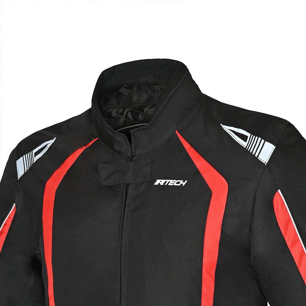 R-TECH - CHAQUETA TEXTIL MARSHAL NEGRO/ROJO - SECURTEX MOTOR S.L (t/a MaximoMoto)