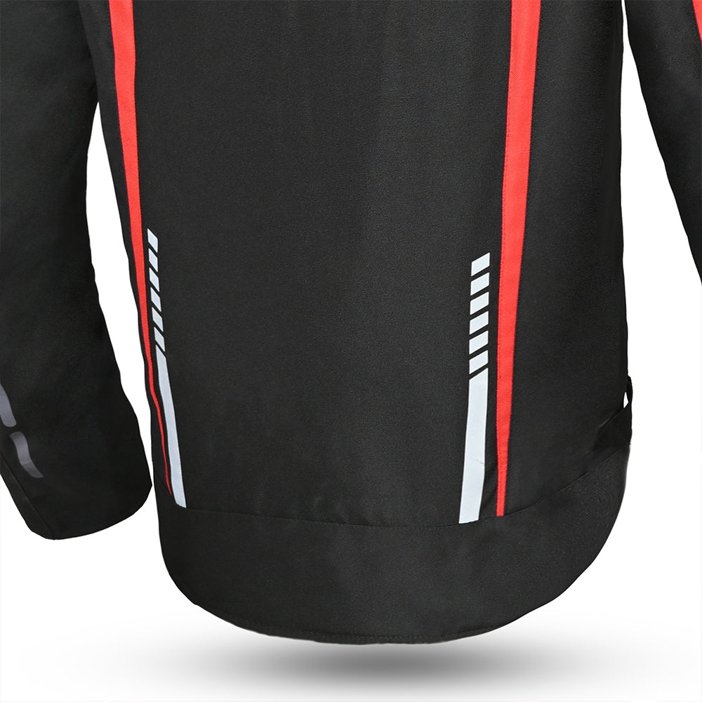 R-TECH - CHAQUETA TEXTIL MARSHAL NEGRO/ROJO - SECURTEX MOTOR S.L (t/a MaximoMoto)