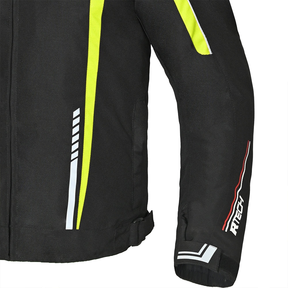 R-TECH - Chaqueta Textil Marshal Negro/Amarillo Fluor - SECURTEX MOTOR S.L (t/a MaximoMoto)