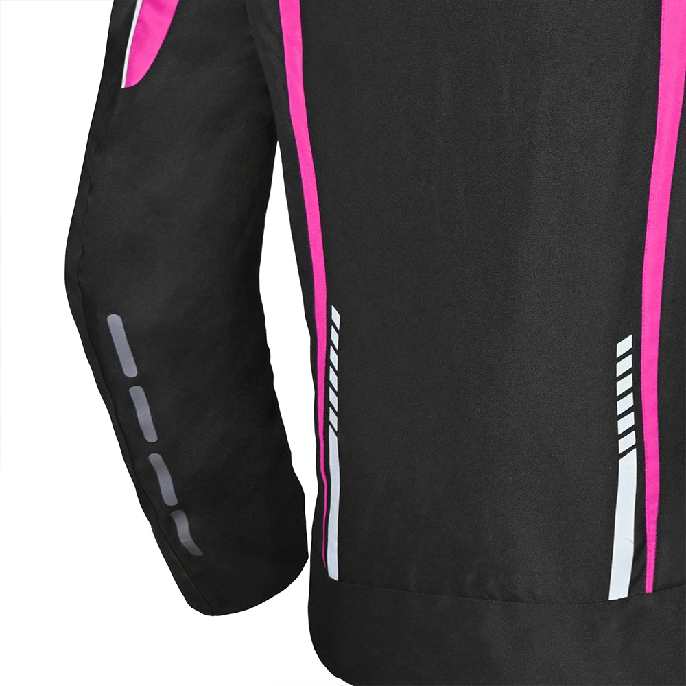 R-TECH - Chaqueta Textil Marshal Lady Negro/Rosa - SECURTEX MOTOR S.L (t/a MaximoMoto)