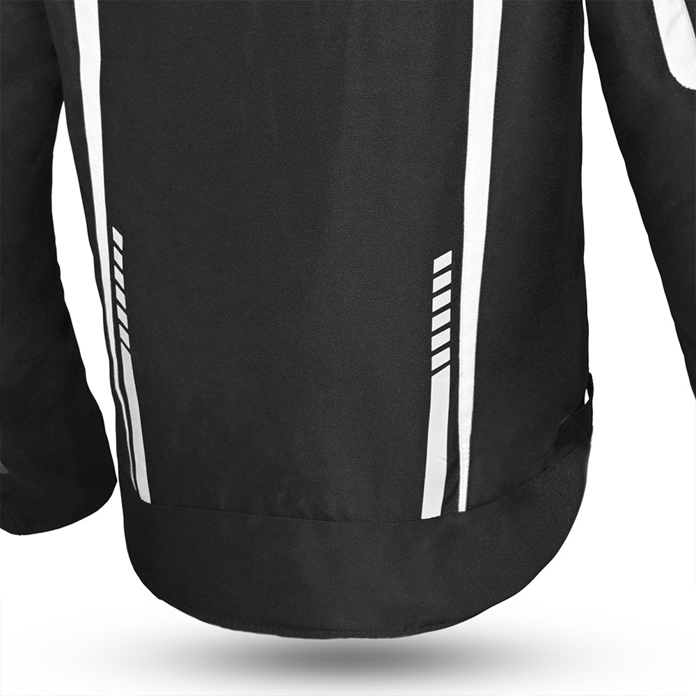 R-TECH - CHAQUETA TEXTIL MARSHAL NEGRO/BLANCO - SECURTEX MOTOR S.L (t/a MaximoMoto)
