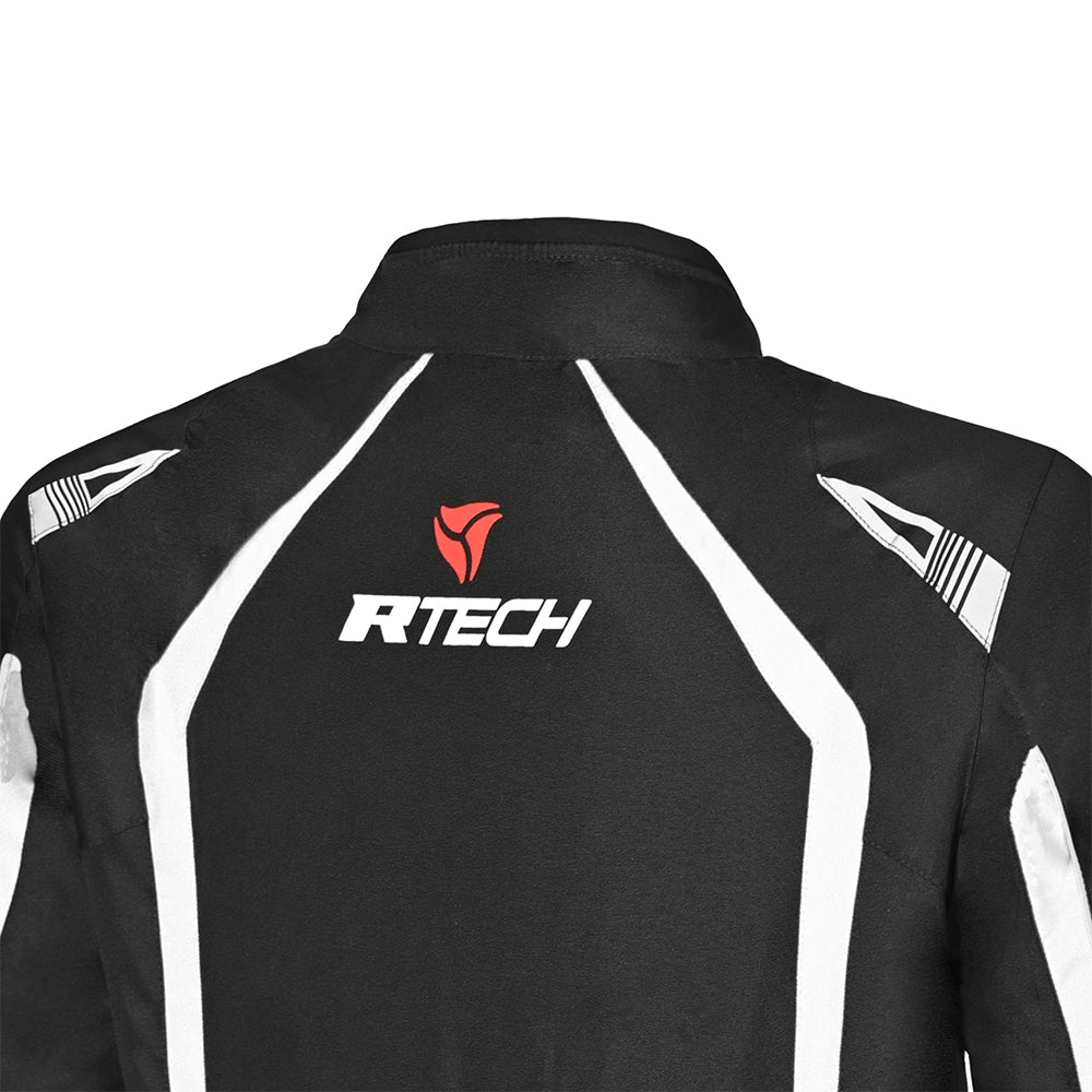 R-TECH - CHAQUETA TEXTIL MARSHAL NEGRO/BLANCO - SECURTEX MOTOR S.L (t/a MaximoMoto)