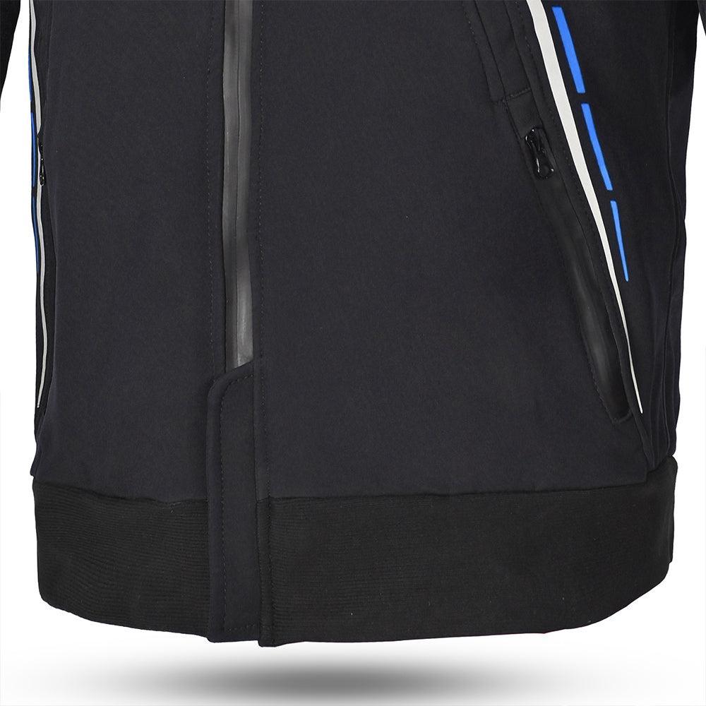 BELA - BREEZE SOFTSHELL Negro/Azul - SECURTEX MOTOR S.L (t/a MaximoMoto)