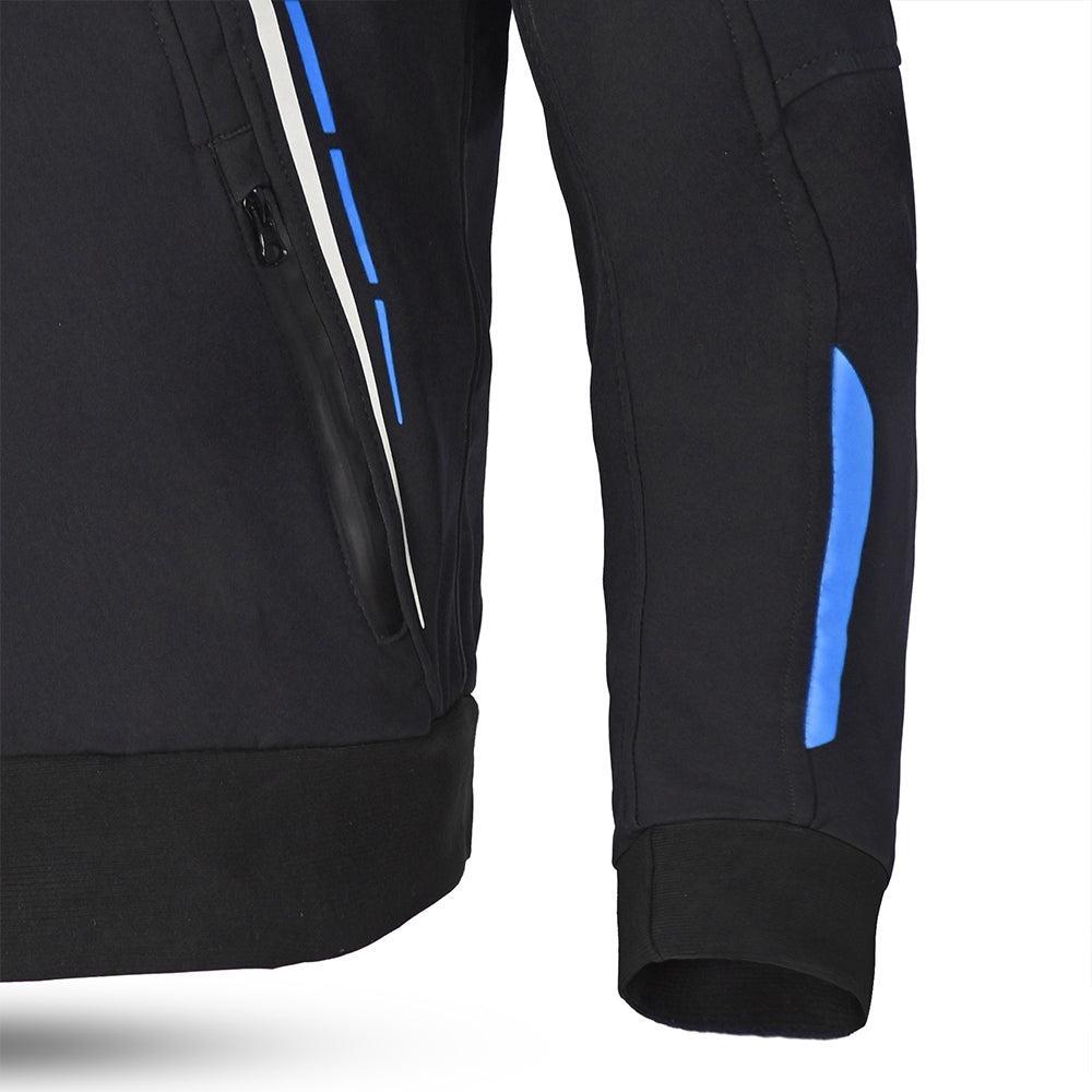 BELA - BREEZE SOFTSHELL Negro/Azul - SECURTEX MOTOR S.L (t/a MaximoMoto)