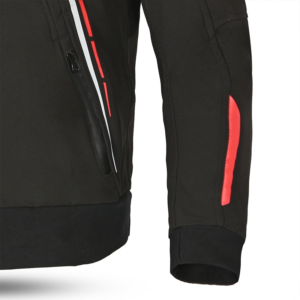 BELA - BREEZE SOFTSHELL Negro/Rojo - SECURTEX MOTOR S.L (t/a MaximoMoto)
