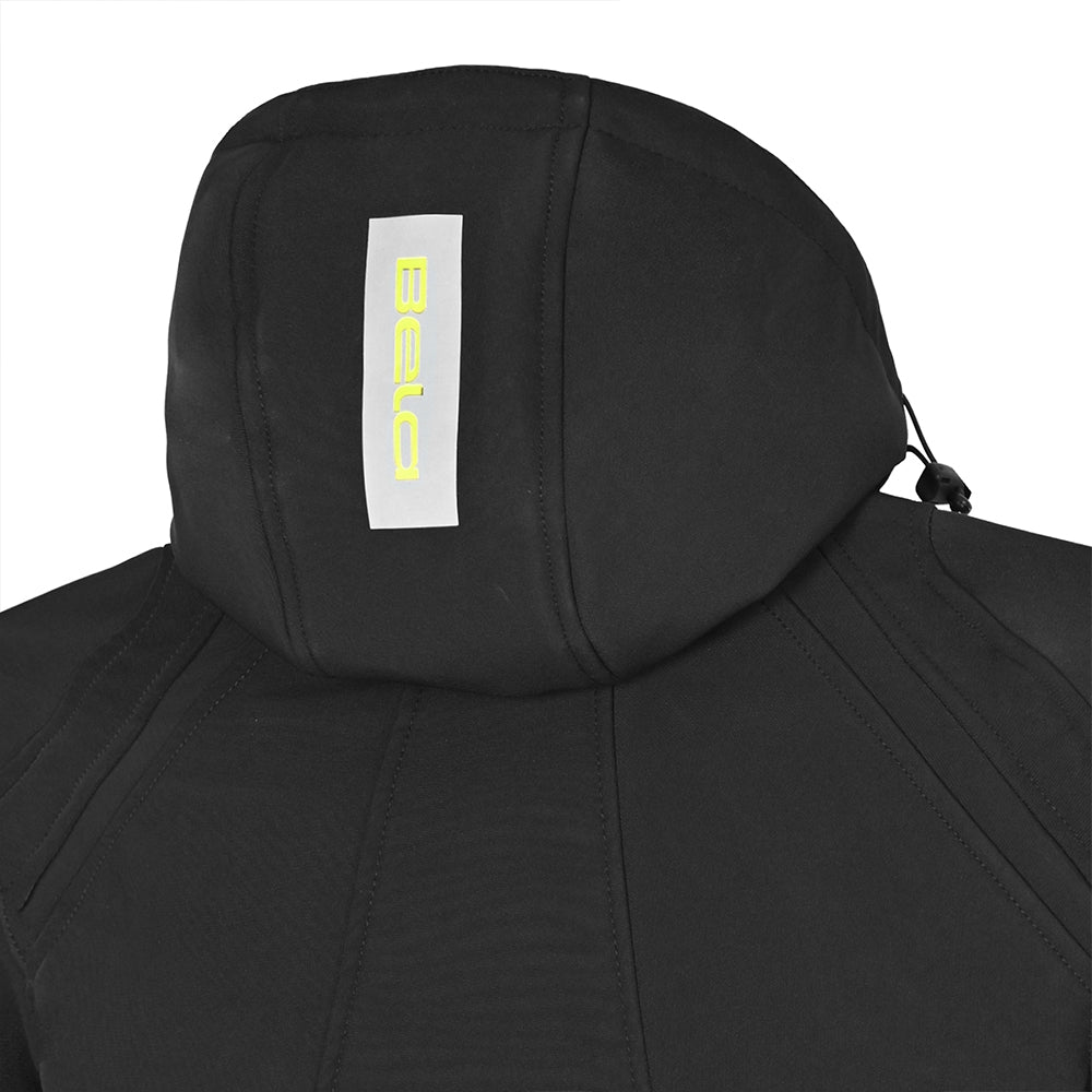 BELA - BREEZE SOFTSHELL Negro/Amarillo Fluor - SECURTEX MOTOR S.L (t/a MaximoMoto)