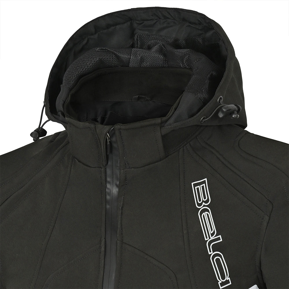 BELA - BREEZE SOFTSHELL Negro/Amarillo Fluor - SECURTEX MOTOR S.L (t/a MaximoMoto)