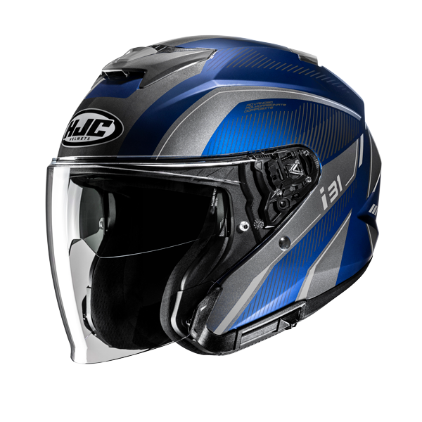 HJC i31 Reno MC2 Casco jet para moto de calle