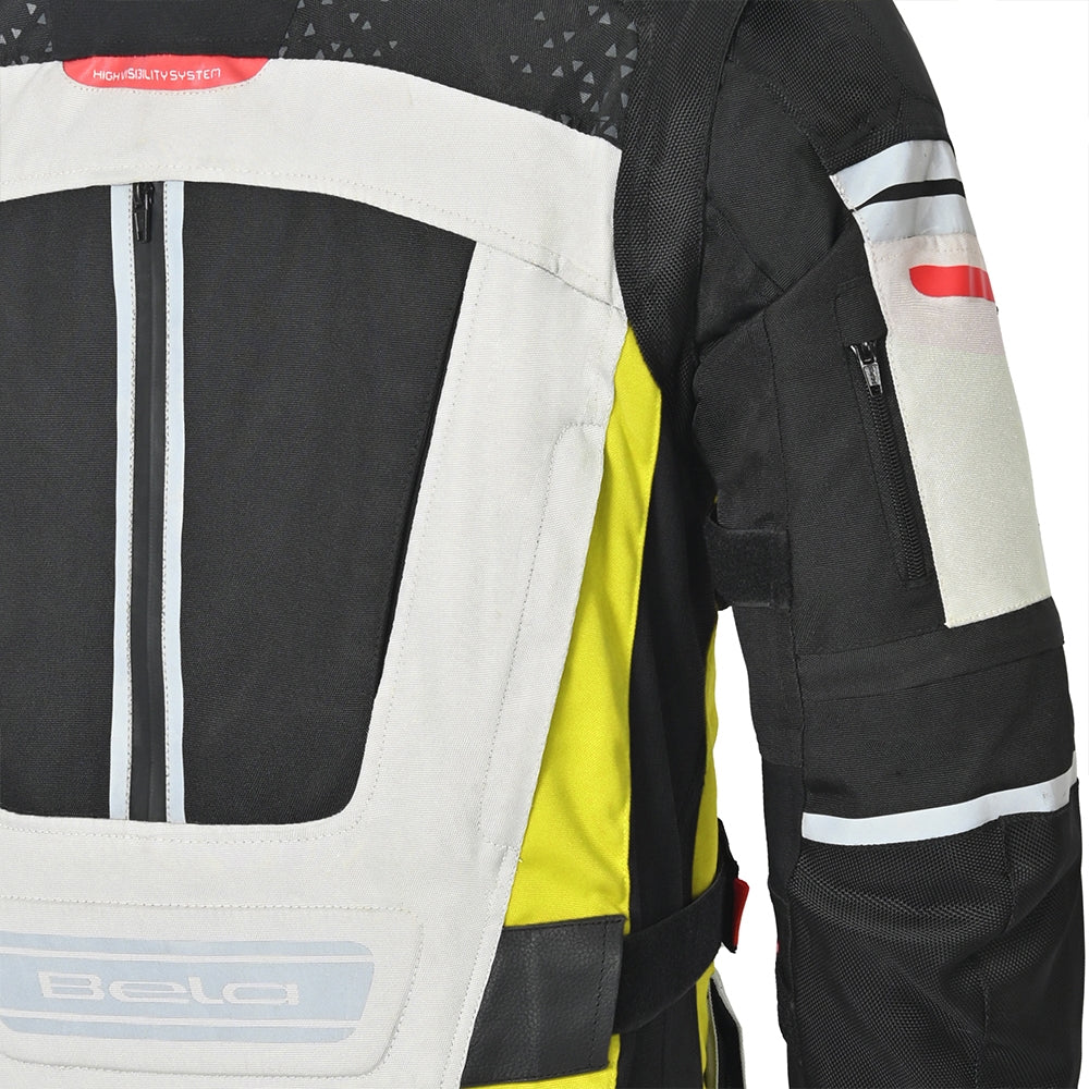 BELA - Chaqueta Textil Crossroad Extreme WP Hielo/Gris/A.Fluor - SECURTEX MOTOR S.L (t/a MaximoMoto)