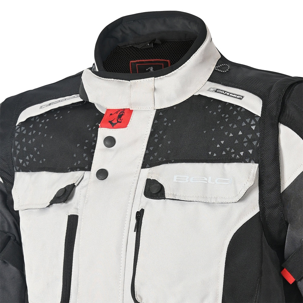 BELA - Chaqueta Textil Crossroad Extreme WP Hielo/Gris/Negro - SECURTEX MOTOR S.L (t/a MaximoMoto)