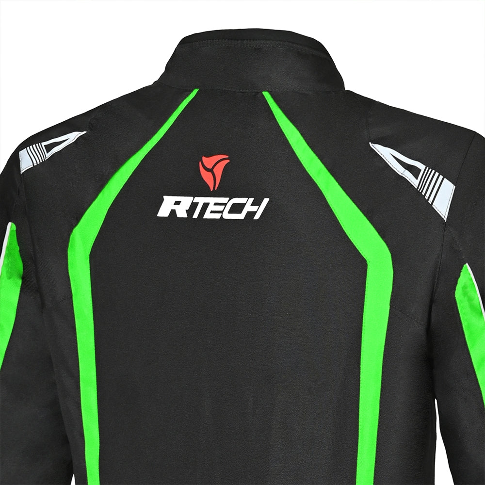 R-TECH - Chaqueta Textil Marshal Negro/Verde - SECURTEX MOTOR S.L (t/a MaximoMoto)