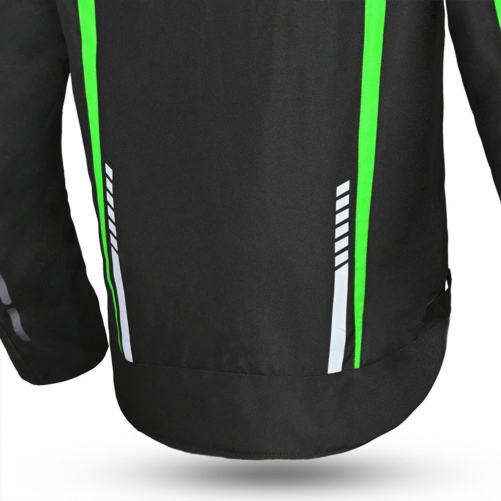 R-TECH - Chaqueta Textil Marshal Negro/Verde - SECURTEX MOTOR S.L (t/a MaximoMoto)