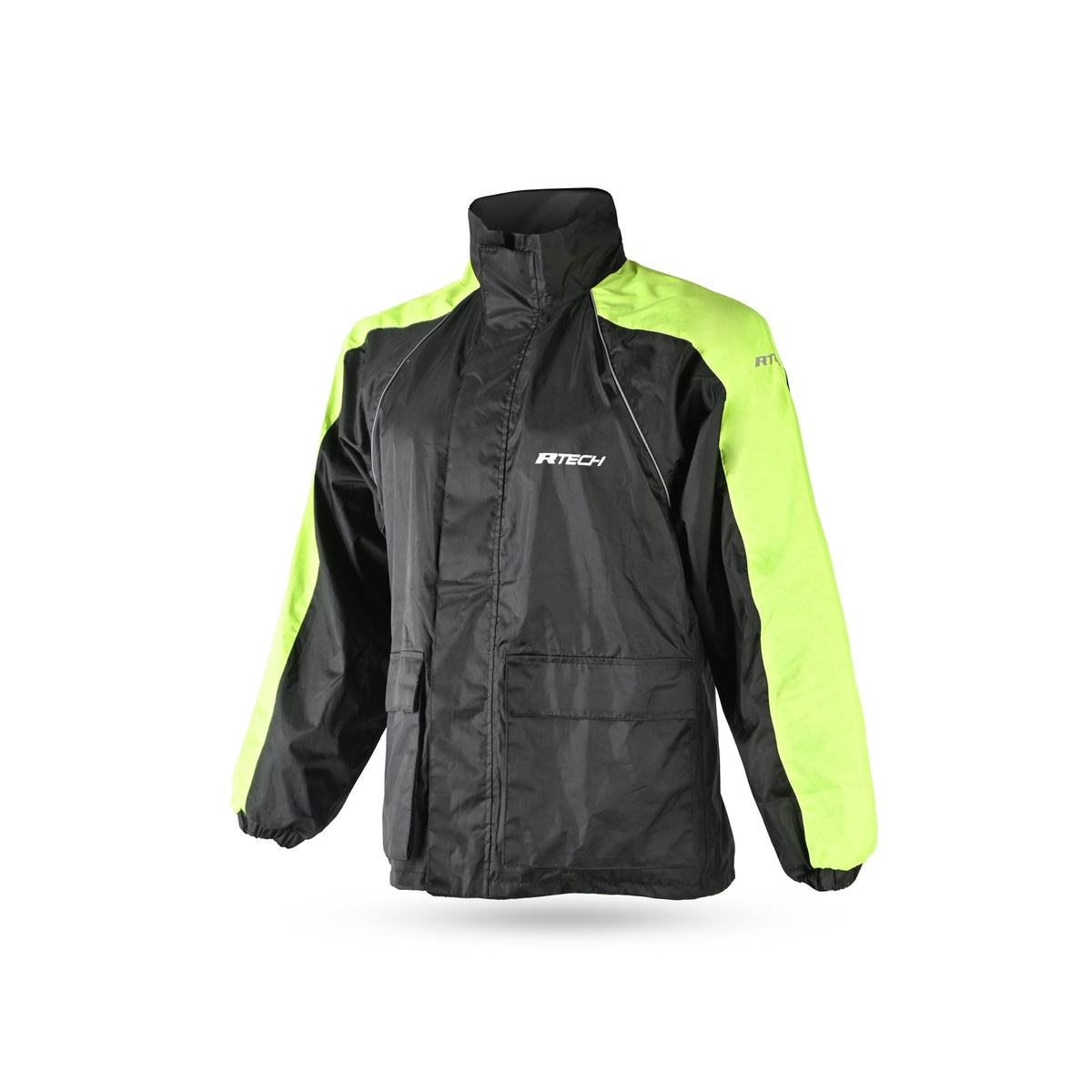R-TECH-IMPERMEABLE CHAQUETA RAIN TRACKER NEGRO/AMARILLO FLUOR