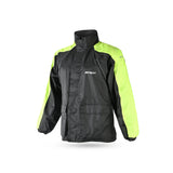 R-TECH-IMPERMEABLE CHAQUETA RAIN TRACKER NEGRO/AMARILLO FLUOR