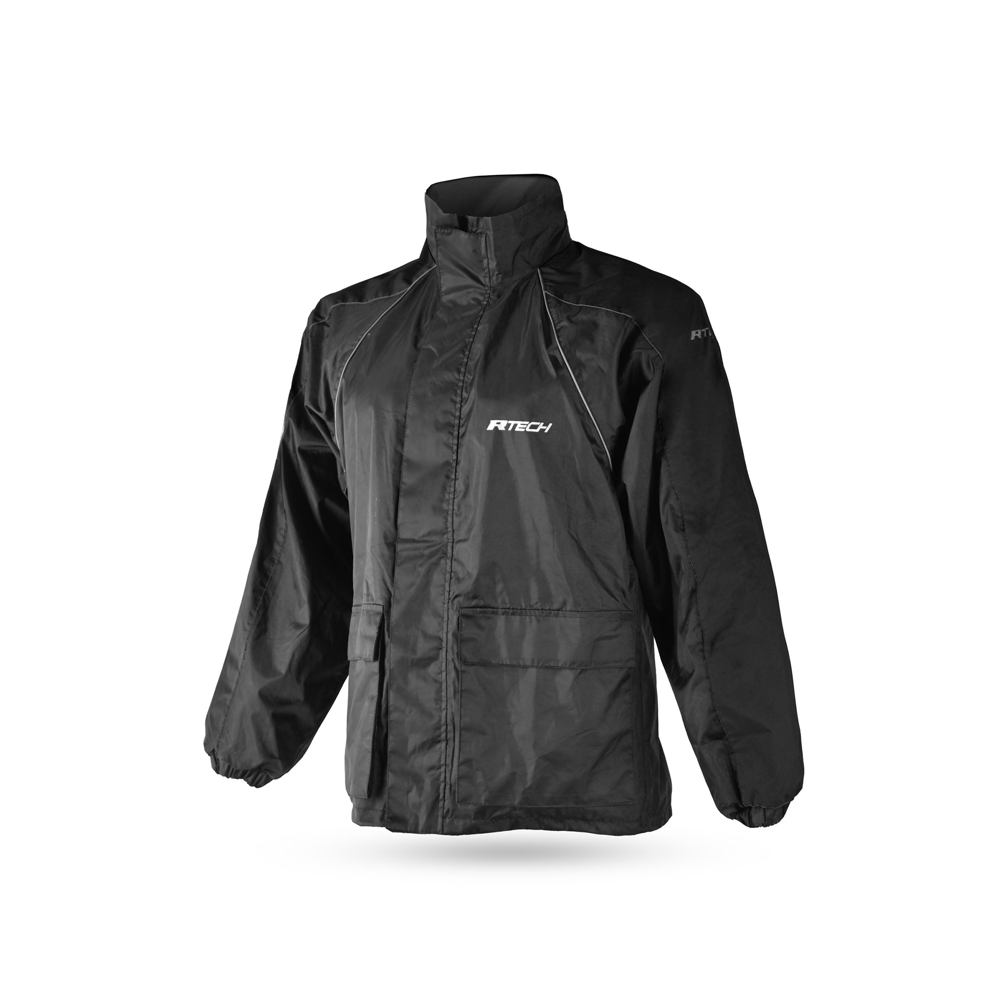 R-TECH-IMPERMEABLE CHAQUETA RAIN TRACKER NEGRO - SECURTEX MOTOR S.L (t/a MaximoMoto)