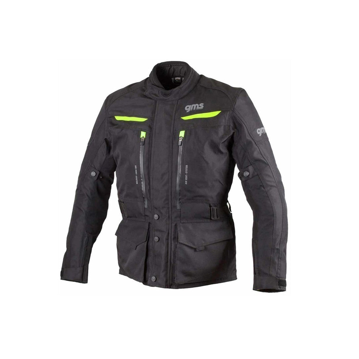 GMS- CHAQUETAS TEXTILE GEAR MAN  BLACK/WHITE/YELLOW - SECURTEX MOTOR S.L (t/a MaximoMoto)