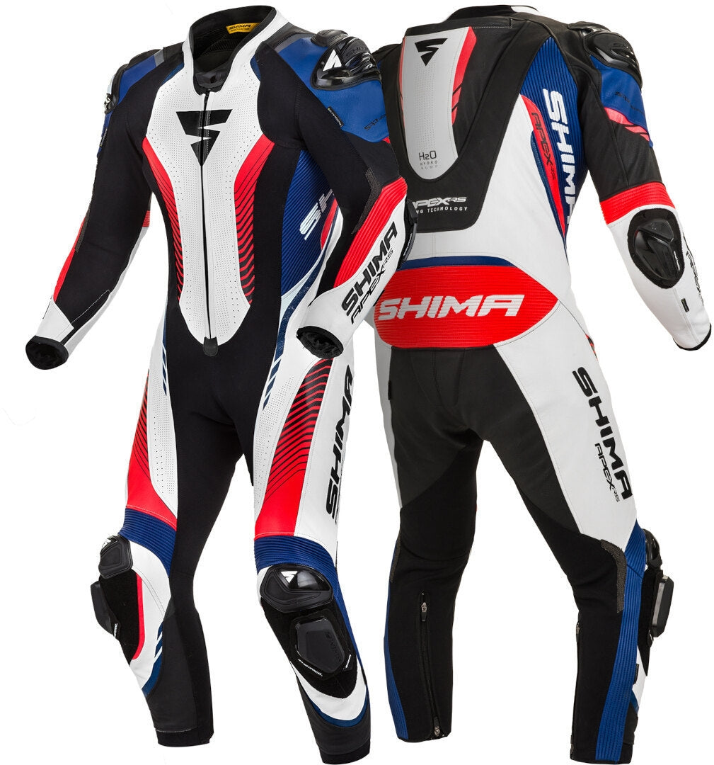 SHIMA MONO APEX RS 1PCS WHITE/BLUE - SECURTEX MOTOR S.L (t/a MaximoMoto)