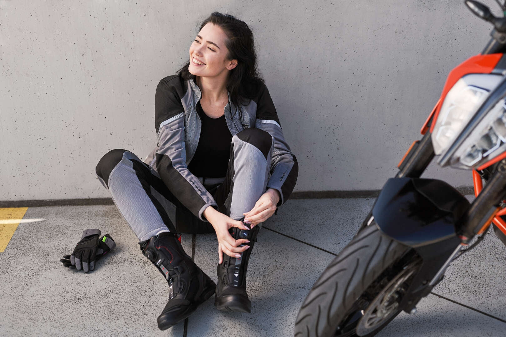 SHIMA STRATO LADY BOOTS NEGRO ROJO - SECURTEX MOTOR S.L (t/a MaximoMoto)