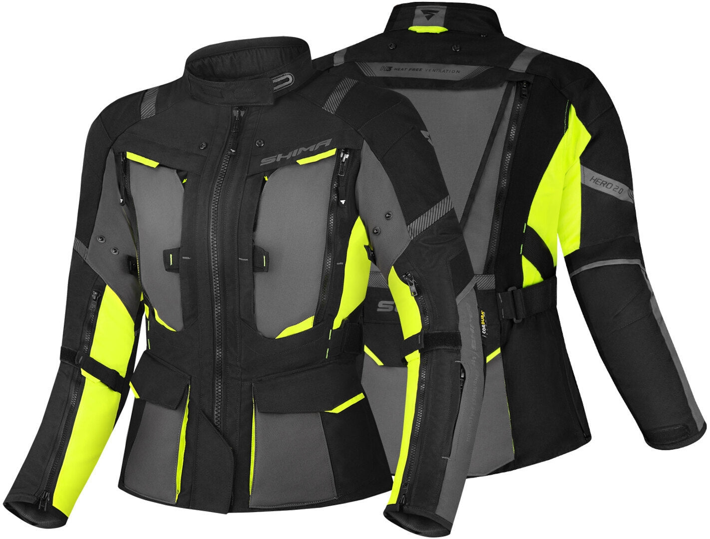 SHIMA HERO 2.0 LADY JACKET FLUO - SECURTEX MOTOR S.L (t/a MaximoMoto)