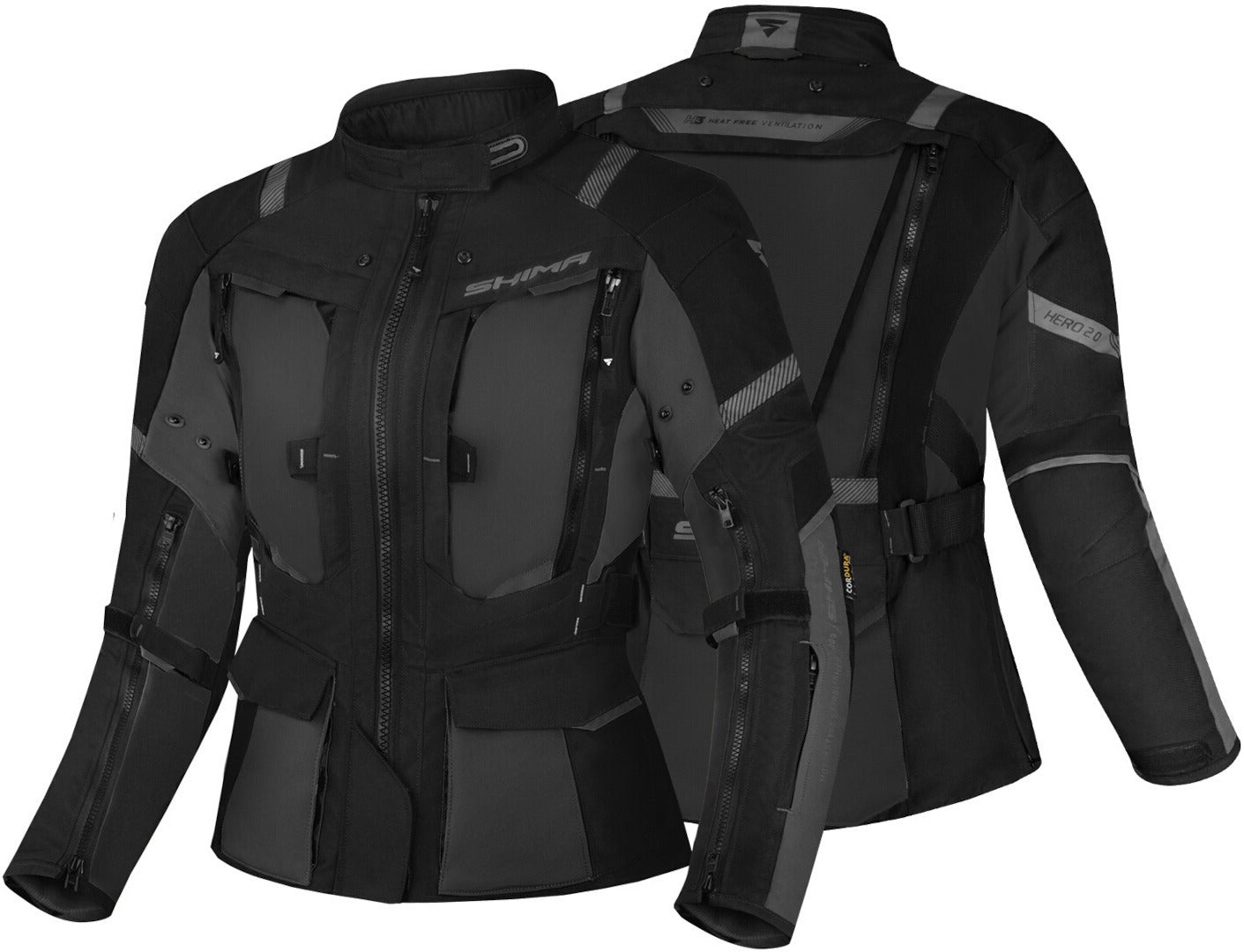 SHIMA HERO 2.0 LADY JACKET BLK - SECURTEX MOTOR S.L (t/a MaximoMoto)