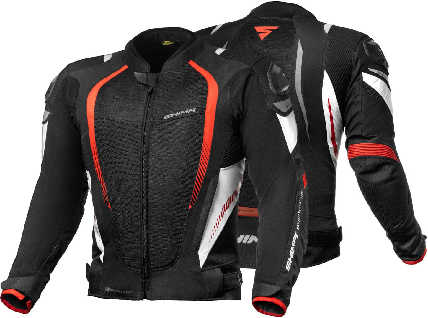 SHIMA MESH PRO JACKET BLACK/RED - SECURTEX MOTOR S.L (t/a MaximoMoto)