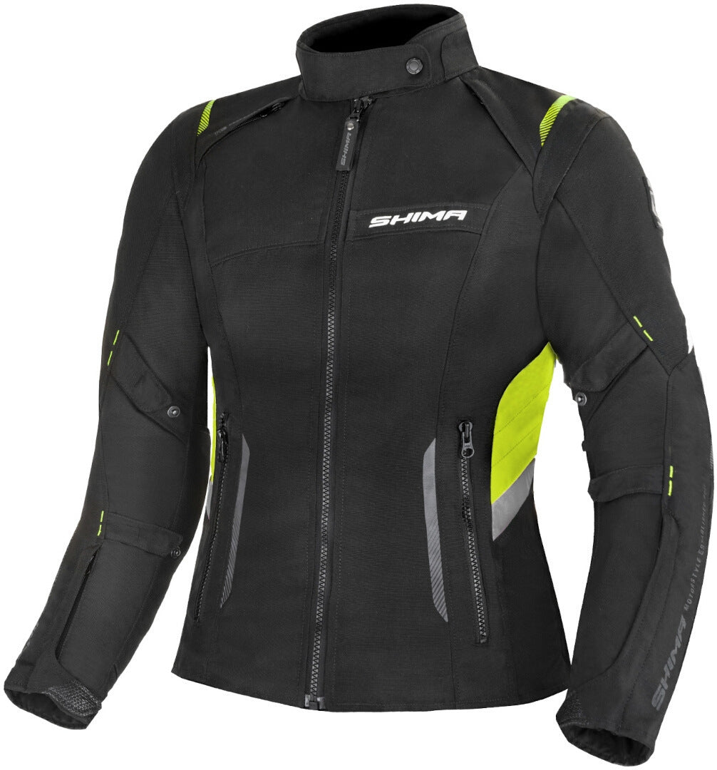 SHIMA Rush Chaqueta Textil Impermeable Para Motocicleta Para Mujer Fluoro