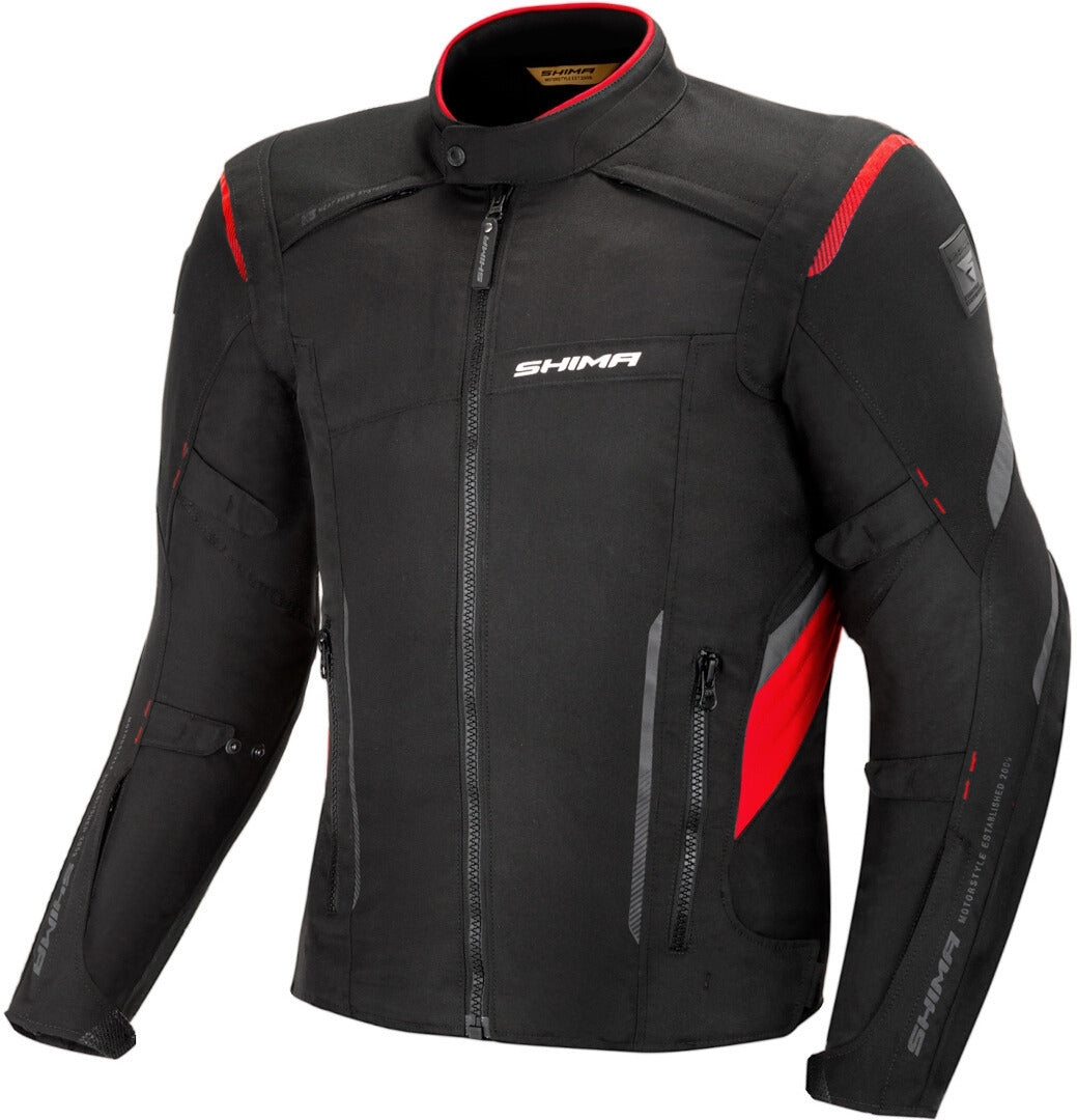 Chaqueta Moto SHIMA Rush Impermeable Textil Rojo