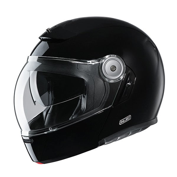 Casco de moto abatible estilo vintage HJC V90 Uni Noir Metal