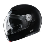 Casco de moto abatible estilo vintage HJC V90 Uni Noir Metal