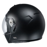 V90 uni casco de moto modular estilo vintage semi mate negro