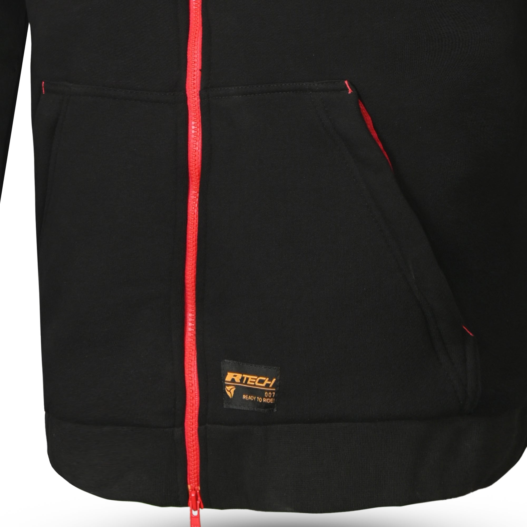 R-TECH - SUDADERA TEXTIL ROUTE-91 ROJO
