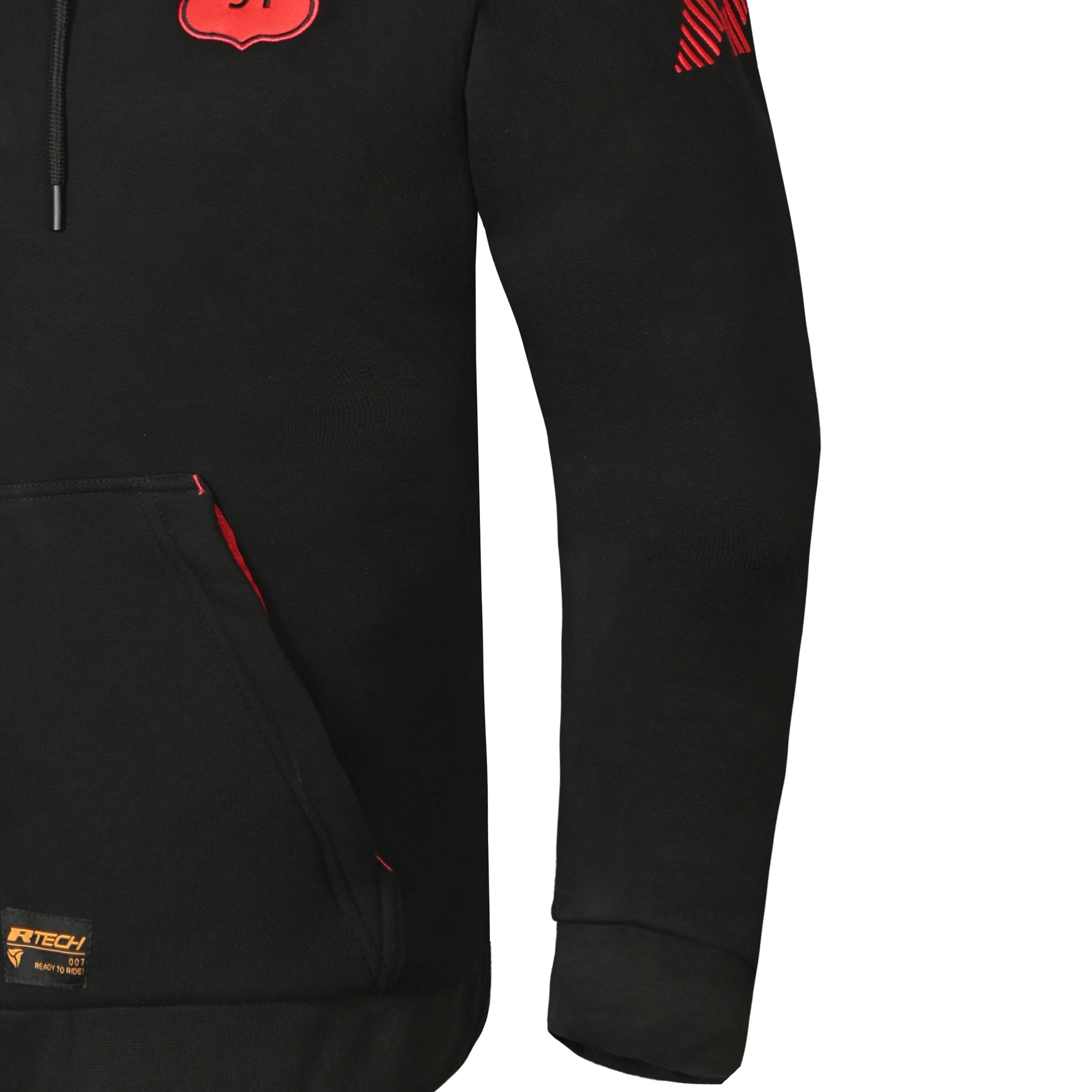 R-TECH - SUDADERA TEXTIL ROUTE-91 ROJO