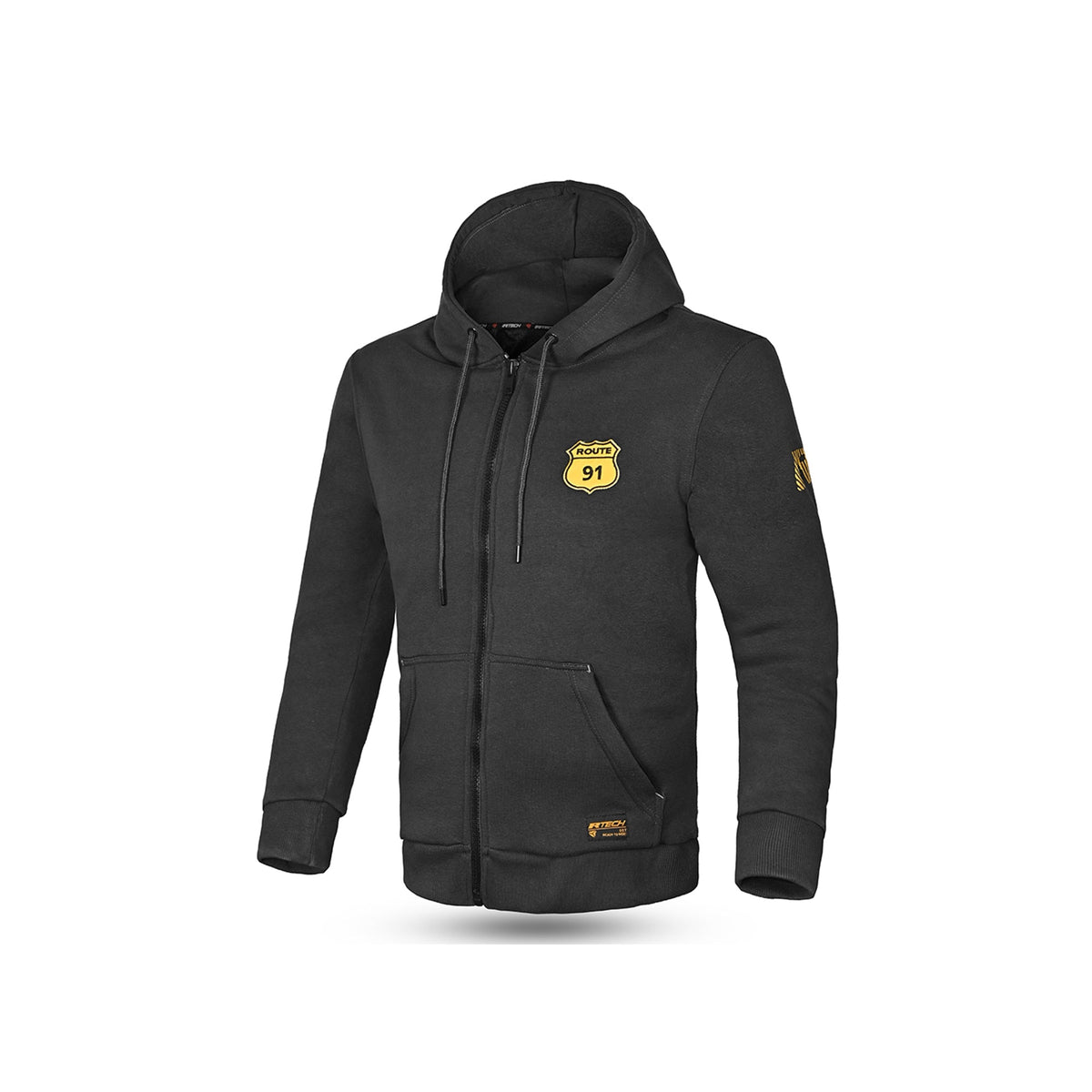 R-TECH - Sudadera Textil Route-91 Negro