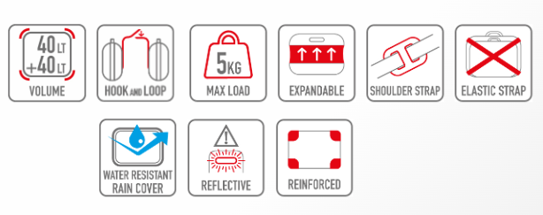 GIVI EA100C Alforjas laterales moto expandibles de gran tamaño 28/35 L - SECURTEX MOTOR S.L (t/a MaximoMoto)