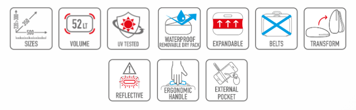 GIVI XL03 X-Line Roll-Top Bolsa de sillín impermeable