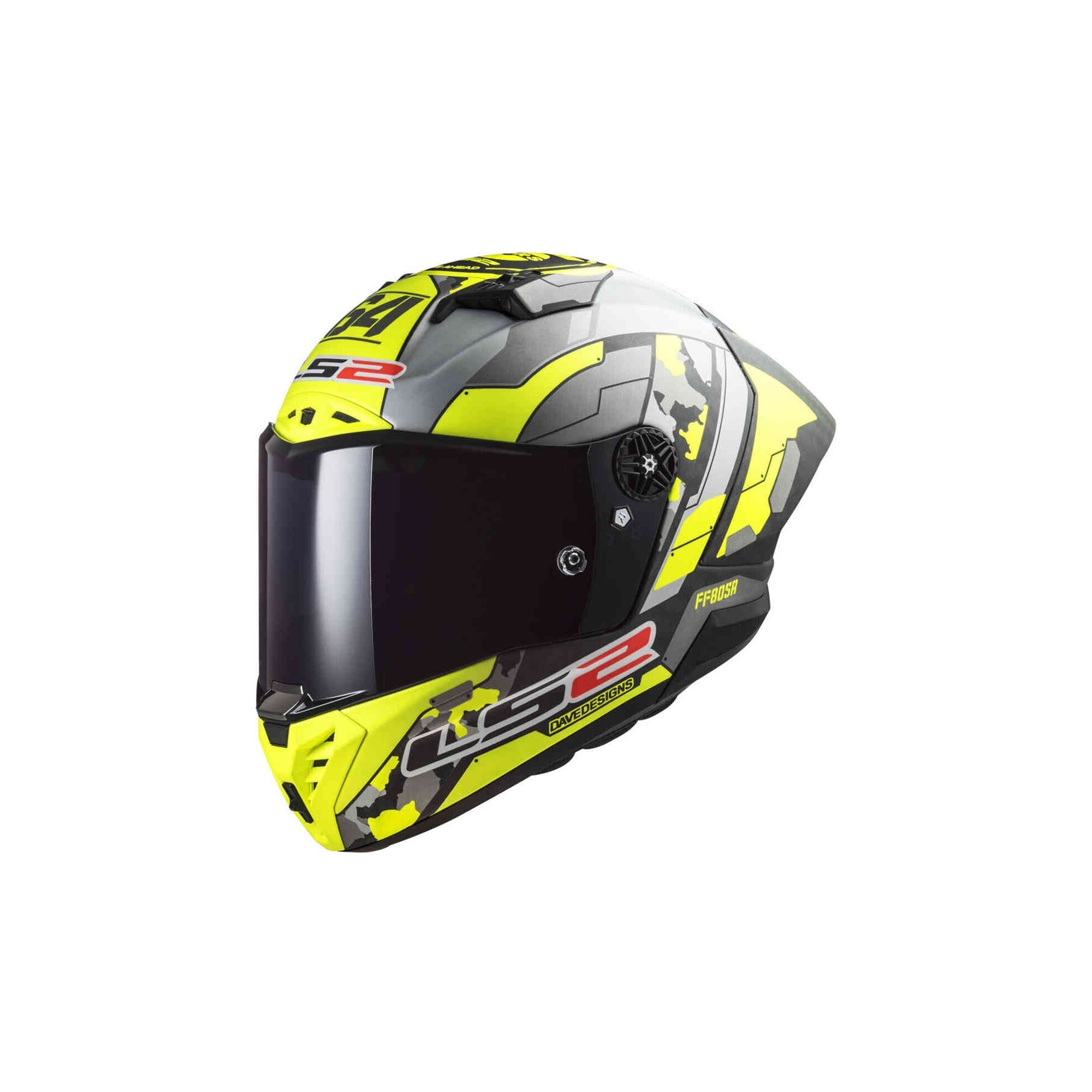 LS2 FF805 THUNDER C SPACE H-V YELLOW GREY - SECURTEX MOTOR S.L (t/a MaximoMoto)