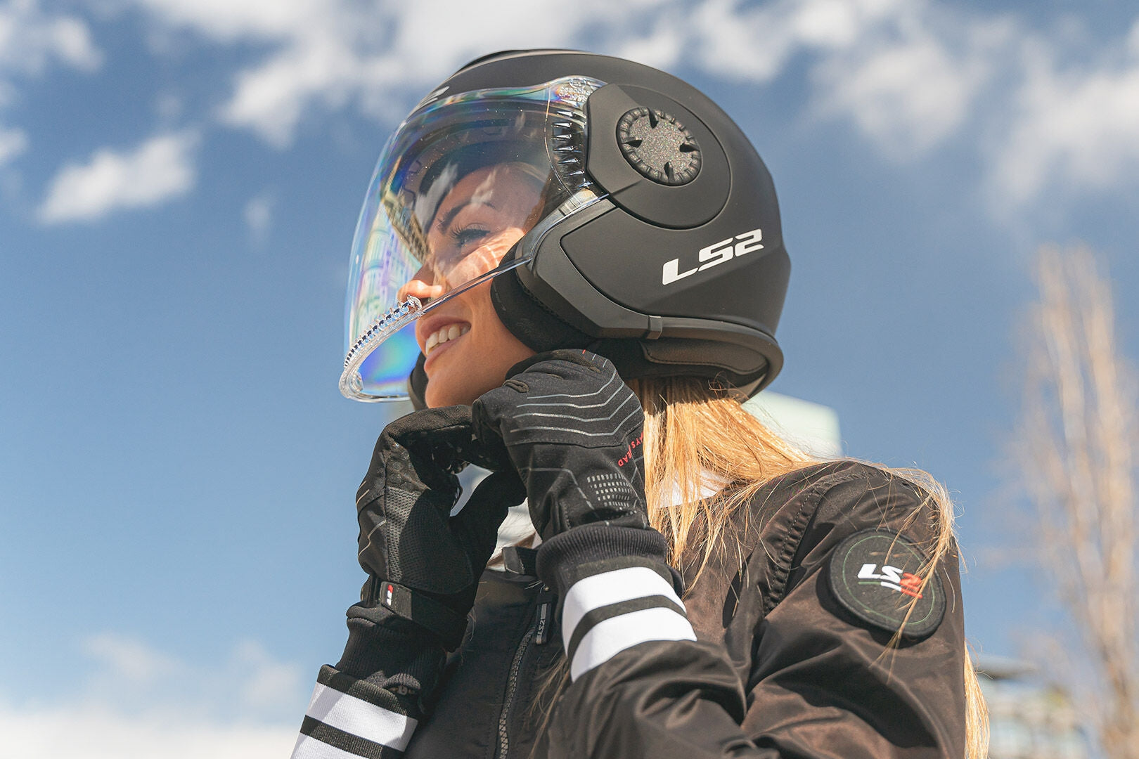 LS2 OF570 VERSO MARKER MATT BLACK TITANIUM - SECURTEX MOTOR S.L (t/a MaximoMoto)