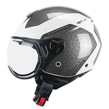 CGM 167L FLO BICO Urbano Abierto Jet Casco Blanco Gris conformado