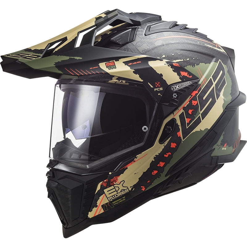 LS2 MX701 C EXPLORER EXTEND MATT MILITARY GREEN