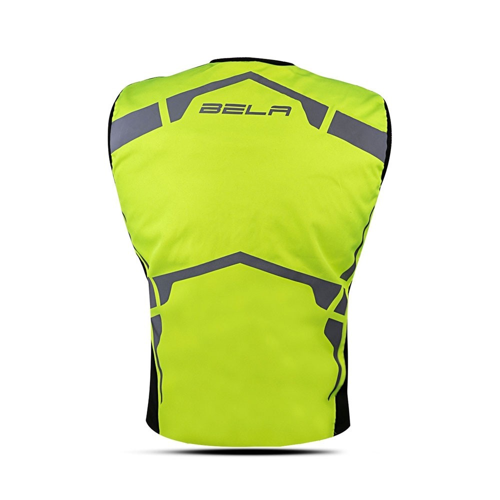 BELA - Reflectante Textil Vision Negro/Amarillo Fluor - SECURTEX MOTOR S.L (t/a MaximoMoto)