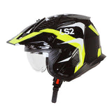 LS2 OF606 DRIFTER TRIALITY H-V YELLOW - SECURTEX MOTOR S.L (t/a MaximoMoto)