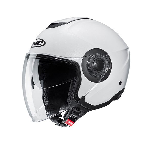 HJC i40N UNI Casco Abierto Para Moto Semiplano Blanco Perla