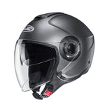 HJC i40N UNI Casco Abierto Para Scooter Titanio Semiplano